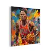 Basketbal - Verf - Kleuren - Rood aluminium wit klein -3d