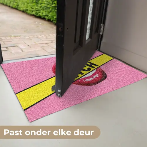 Lippen - Tekst - Kleurrijk Deurmat klein -USP_NL