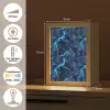 Donker - Blauw - Bliksem Light Box met kabel (Tafellamp) klein 925 -USP_NL