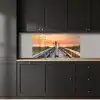 Zonsonderang - Zee - Pad - Gras - Duin - Vogels keuken achterwand 2 middel -sfeer1