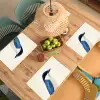 Illustratie - Blauw - Vogel Placemat vinyl groot -zzsfeer5_Kitchenyeah-website