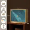 Vrouw - Water - Bikini - Oranje Light Box met batterij (Wandlamp) middel -USP_websiteoverzichtNL
