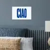 Ciao - Blauw - Stippen poster papier klein -sfeer2