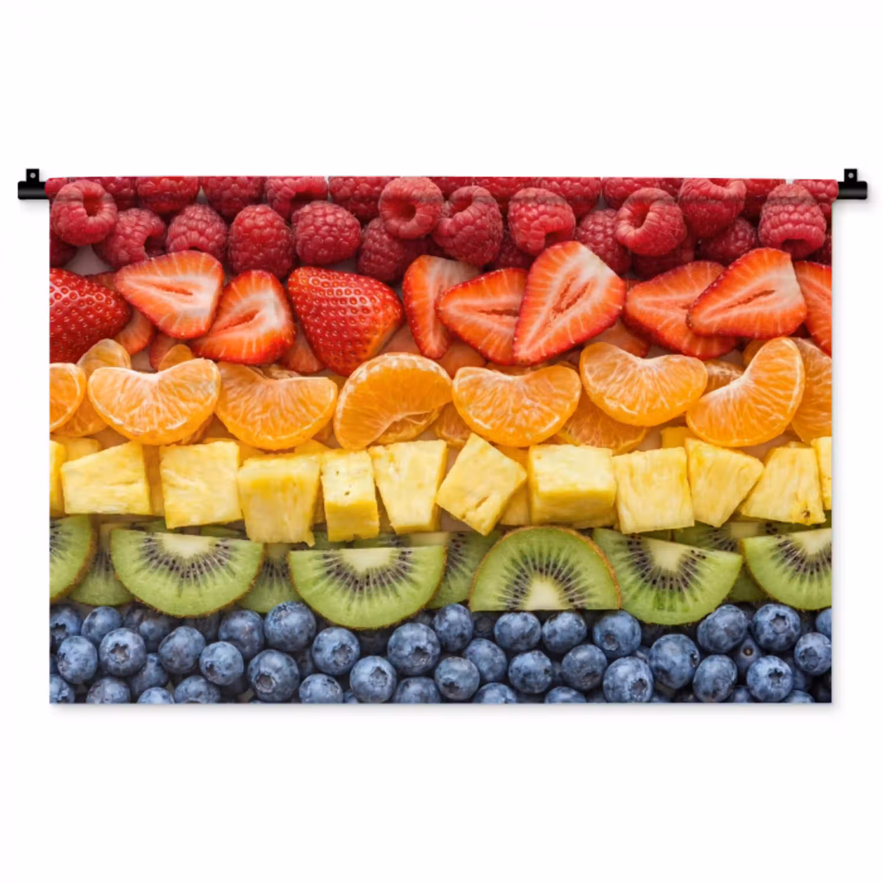 Fruit - Regenboog - Gezond - Kleurrijk Wandkleed katoen middel -zz3d