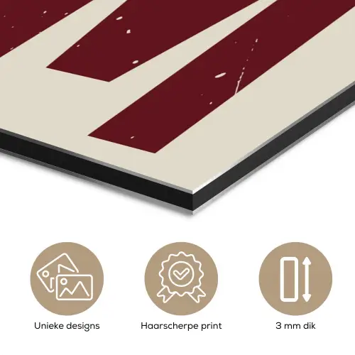 Wine - Red - Decoratie - Japandi aluminium wit klein -closeup_NL
