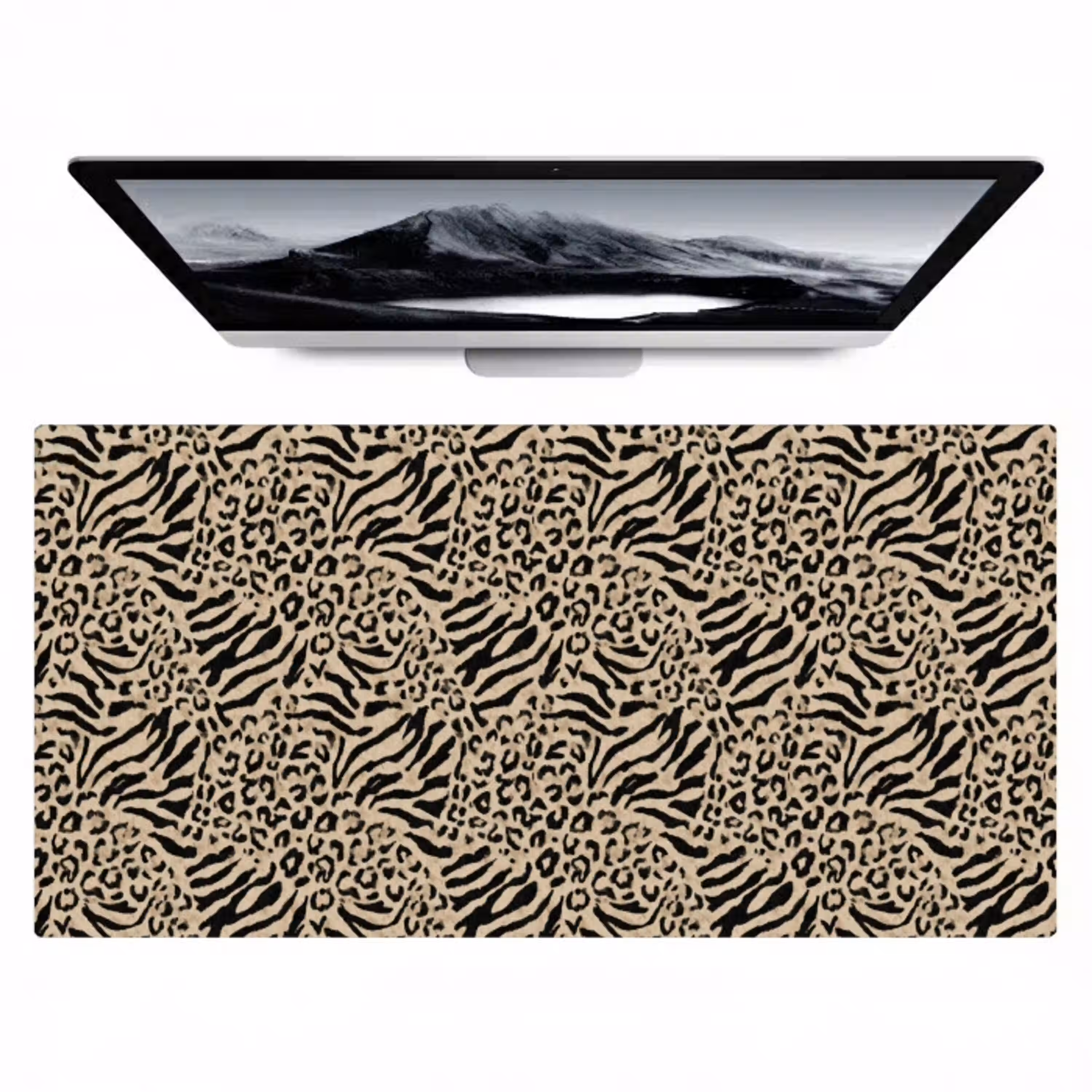 Giraf - Zebra - Motief - Bruin Muismat XXL klein 681 -zzz3d