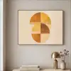 Cirkels - Geel - Minimalistisch Textielframe - compleet frame klein -sfeer2