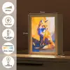 Vos - Oranje - Vormen - Abstract Light Box met kabel (Tafellamp) klein -USP_NL