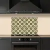 Tegel - Dessin - Groen keuken achterwand spatscherm klein 900 -sfeer1