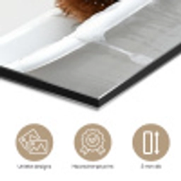Schotse Hooglander - Bad - Koe - Dieren - Schuim aluminium wit klein -closeup_NL