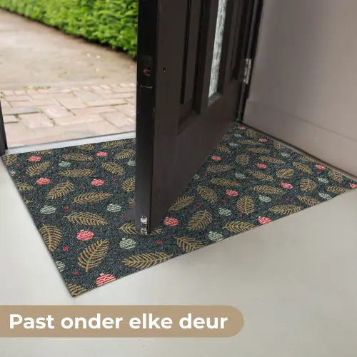 Patroon - Kerst - Symbolen - Groen Deurmat klein 898 -USP_NL