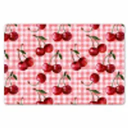Kersen - Blokken - Rood Placemat vinyl groot 368 -zzsfeer1_Kitchenyeah-website