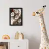 Kokosnoten - Bruin - Shaduw fotolijst zwart zonder passe partout klein -usfeer4_kinderkamer