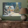 Kerst - Kerstboom - Winter - Huis - Sneeuw PET vilt klein -sfeer2