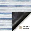 Strepen - Patroon - Blauw - Wit Deurmat klein 898 -antislip_DE