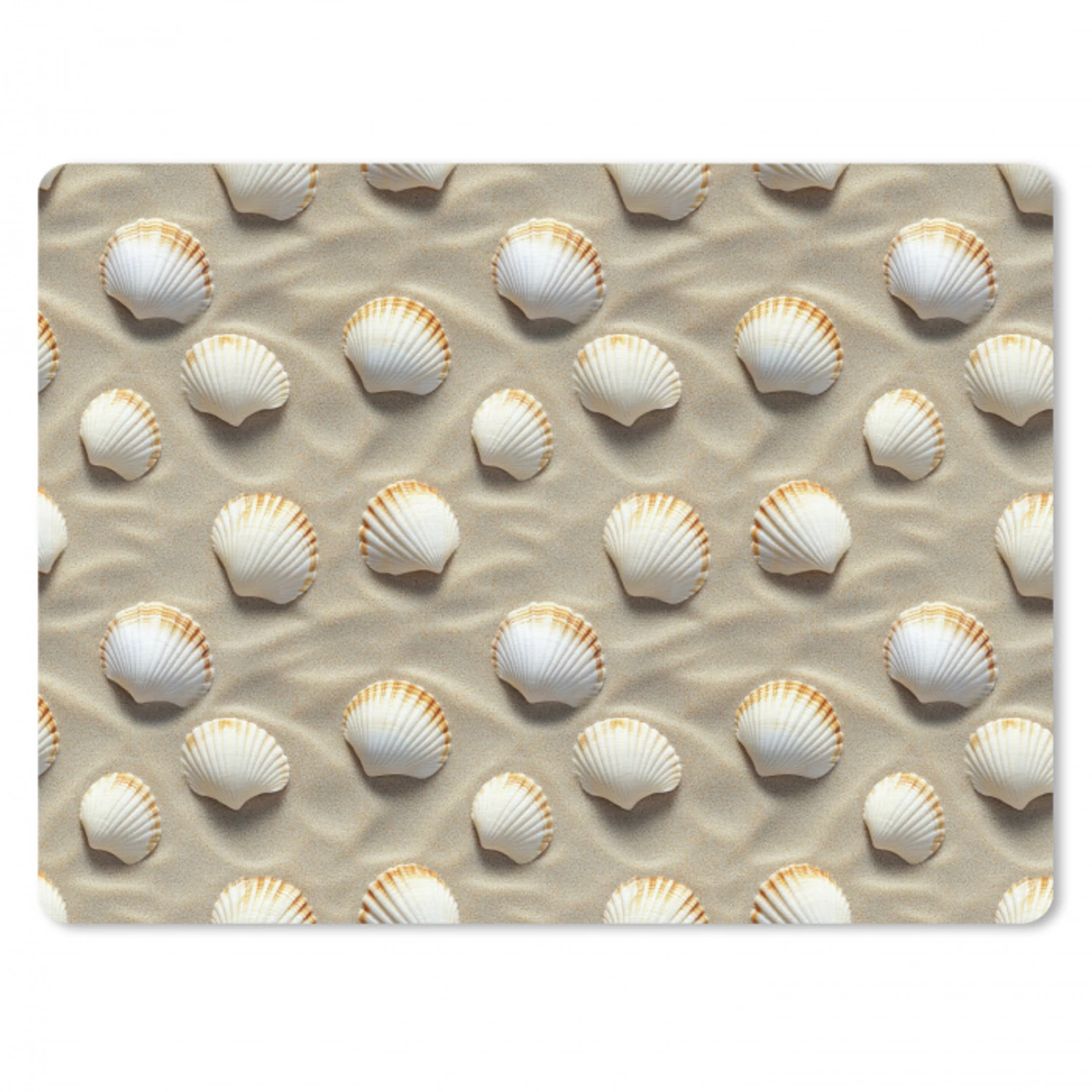 Schelpen - Zand - Maritiem muismat rubber klein 262 -3d