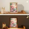 Flamingo - Schildpad - Roze Light Box met kabel (Kinderlampje) klein -sfeer3_kind