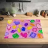 Edelstenen - Vormen - Hartje - Kleurrijk Inductie beschermer vinyl 3mm klein -sfeer5