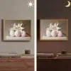 Lelies - Eieren - Pasen Light Box met batterij (Wandlamp) middel -sfeer3