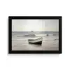 Roeiboot - Zee - Horizon fotolijst zwart zonder passe partout klein -3d