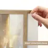 Kunst - Goud - Zilver - Abstract Light Box met batterij (Wandlamp) middel -USP_websiteprintNL