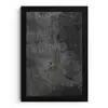Beton - Structuur - Retro - Zwart - Grijs - Rustiek fotolijst zwart zonder passe partout klein -3d