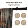 Portret - Vrouw - Bloemen Wandkleed katoen klein -sfeer2