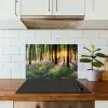 Bos - Bloemen - Lavendel - Zon - Paars - Natuur keuken achterwand spatscherm klein -sfeer2