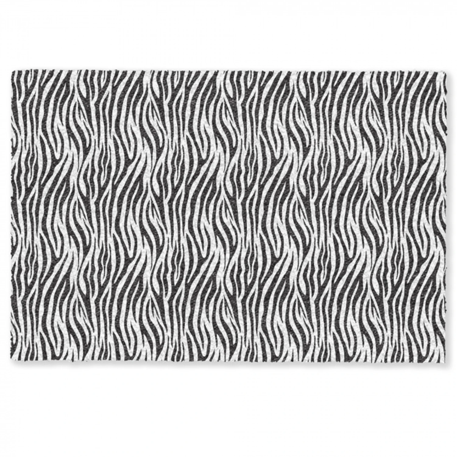 Zwart - Wit - Zebra - Patroon Deurmat klein 898 -zkaufland3d