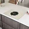 Rozet - Cirkelvormig - Donkergroen Inductie beschermer vinyl 3mm klein -sfeer8