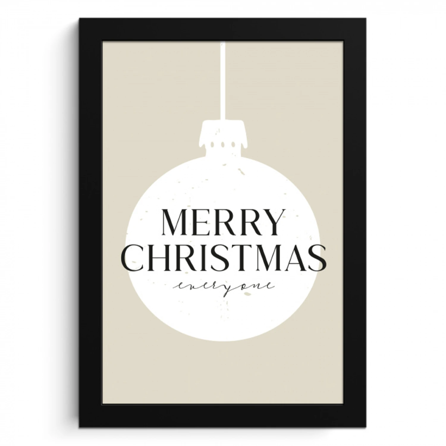 Christmas - Kerstballen - Japandi - Witte kerstballen KitchenYeah - Keuken - Fotolijst klein -3d