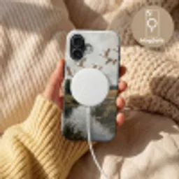 Eenden - Rivier - Landschap - Vlucht - Nostalgisch Toughcase MagSafe Apple iPhone 17 klein -USP_MagsafeV