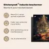 Kerstman - Haard - Donker Inductie beschermer vinyl 3mm middel -zzzzzzusp-haakje_NL
