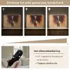 Giraf - Bruin - Abstract - Geschilderd Light Box met batterij (Wandlamp) middel -USP_dimbaarNL