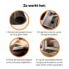 Gouden Rivieren in Zwart Marmer Inductie beschermer vinyl 3mm klein -zzzzzzz-td-werking