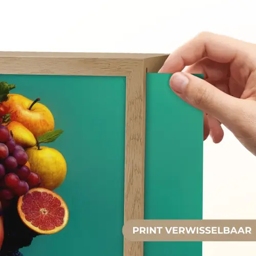 Vrouw - Hoodtooi - Tropisch - Fruit - Druiven Light Box met batterij (Wandlamp) middel -USP_websiteprintNL