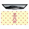 Nice - Stippen - Roze - Geel Muismat XXL klein -zzz3d