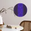 Slang - Boa - Paars - Blauw Wandcirkel plexiglas klein 852 -sfeer4