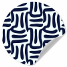 Abstract - Modern - Blauw Wandcirkel behangsticker klein 186 -3d
