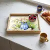 Vaas - Delftsblauw - Madeliefjes Dienblad Rechthoek middel -sfeer2