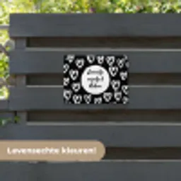 Tekst - Zonnetje, wijntje & kletsen - Quotes - Wijn - Tuin tuinposter los doek klein -sfeer3