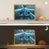 Race - Auto - Formule 1 - Jongens - Blauw Light Box met batterij (Wandlamp kind) middel -sfeer3_kind