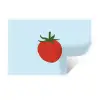Rood - Tomaat - Groente Muursticker klein -3d