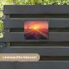 Windmolen - Zonsondergang - Landschap tuinposter los doek klein -sfeer3