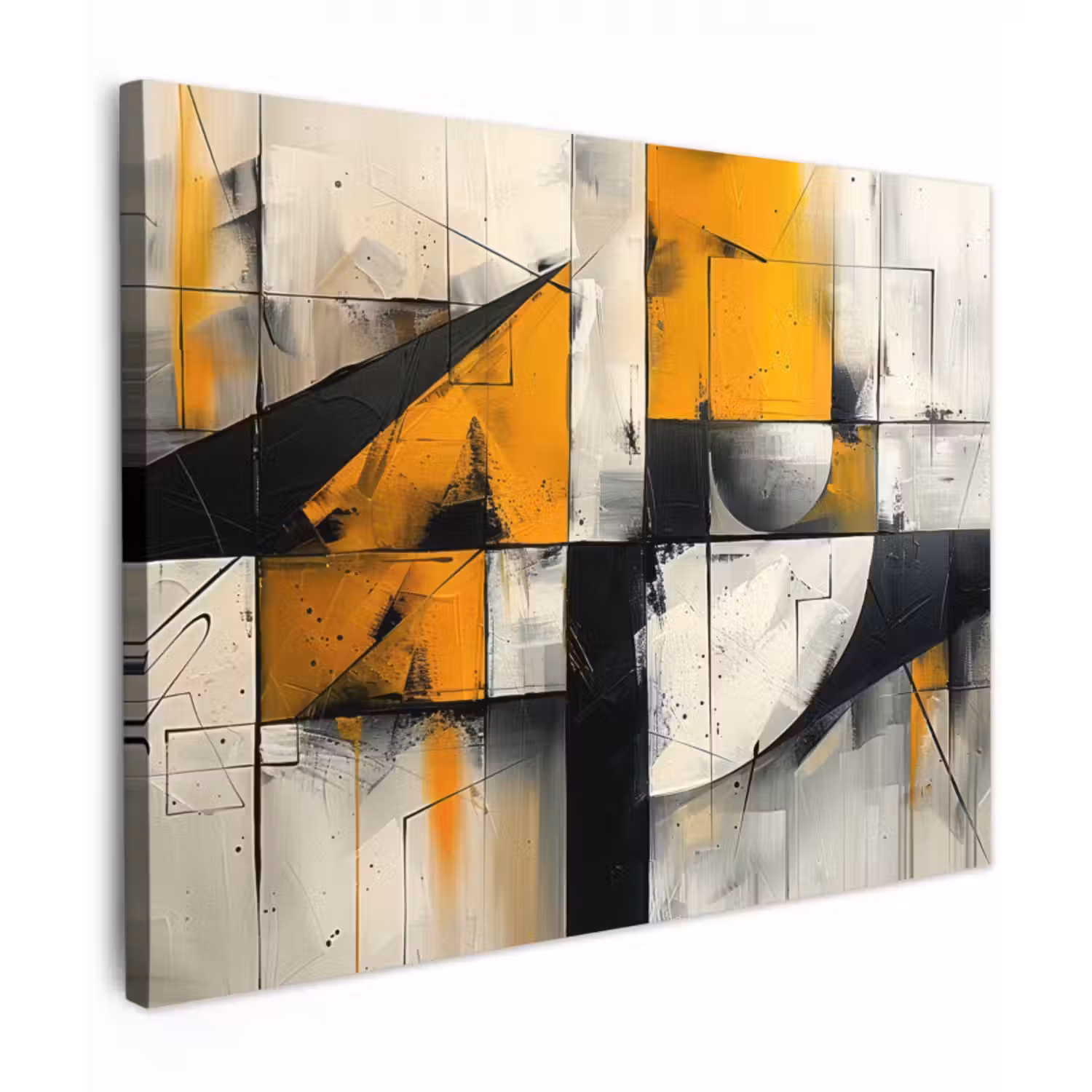 Leinwandbild - Gelb - Abstrakt - Modern - Formen