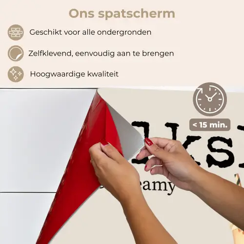Milkshake - Kers - Rietje keuken achterwand spatscherm klein -spatscherm_NL