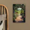 Doorkijk - Bloemen - Natuur - Rozenboog canvas 2cm klein -sfeer3
