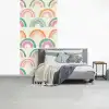 Regenboog - Pastel - Patroon fotobehang vinyl groot -slaapkamer