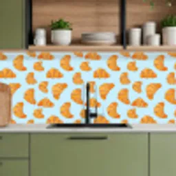 Croissant - Speels - Blauw keuken achterwand 2 middel 871 -sfeer3