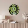 Kiwi - Fruit - Groen Fotolijst rond zonder passe partout klein -sfeer3